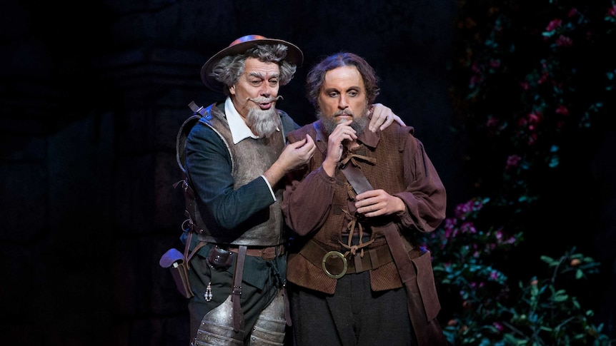Warwick Fyfe and Ferruccio Furlanetto in Opera Australia's production of Don Quichotte