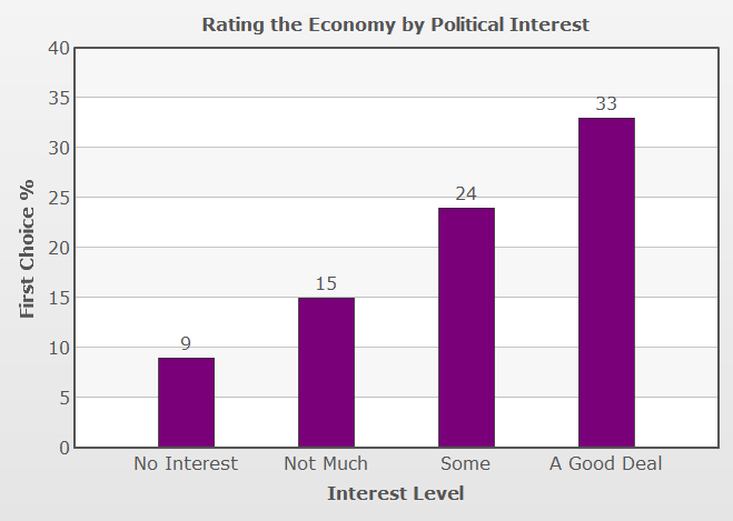 Vote Compass preliminary analysis shows how important economy policy is to voters.