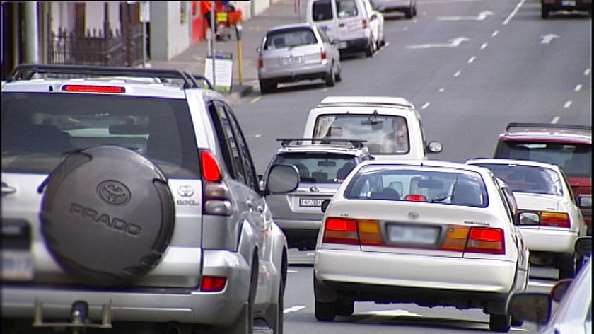 traffic in Harrington St Hobart