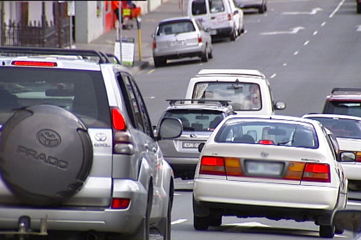 traffic in Harrington St Hobart