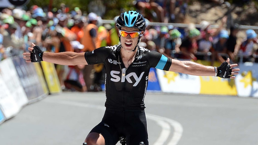 Richie Porte wins stage five of Tour Down Under