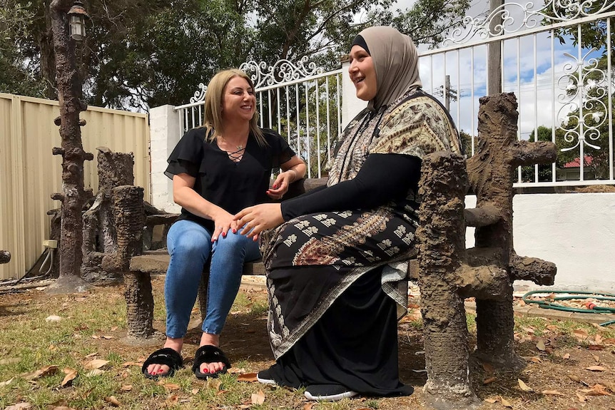 Rima Waizani with fellow volunteer and good friend Rana Akkiuch Taha, who both do community work for CC Community Kitchen.