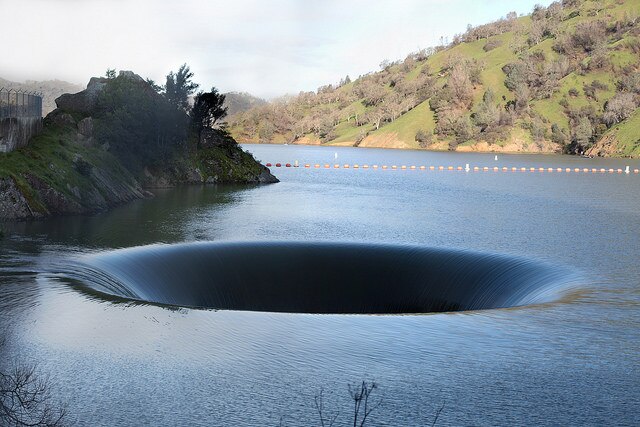 Bird Sucked Into Massive Lake Berryessa Glory Hole Comes Out The Other End And Flies Away Abc News