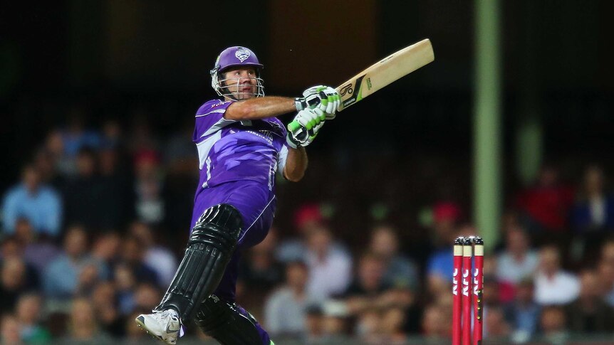 Ponting happy hooking for Hurricanes