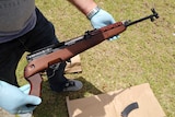 SKS military rifle linked to Brothers 4 Life gang