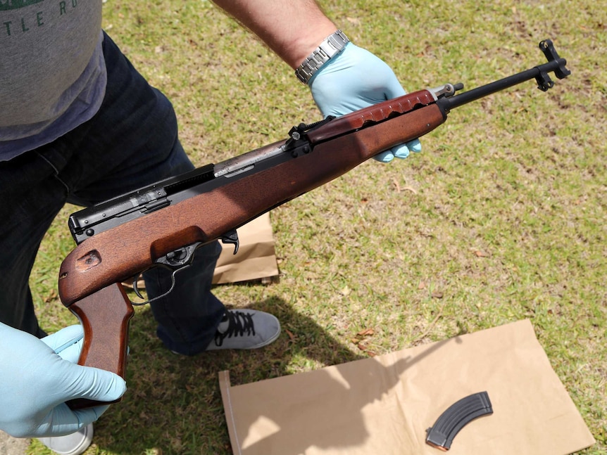 SKS military rifle linked to Brothers 4 Life gang