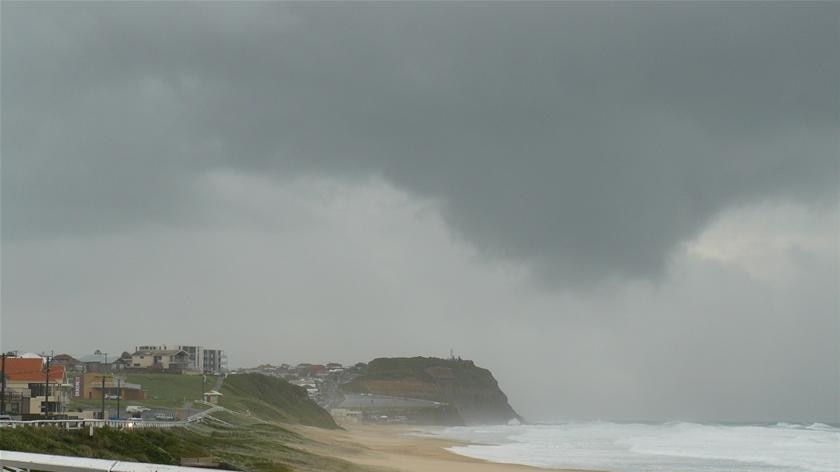 Stormy weather at Bar Beach