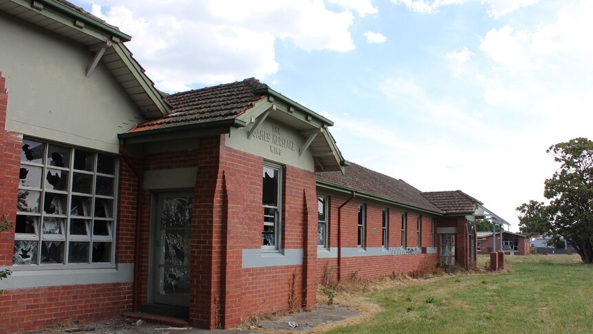 The derelict Ballarat Orphanage.
