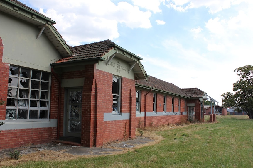 The derelict Ballarat Orphanage.