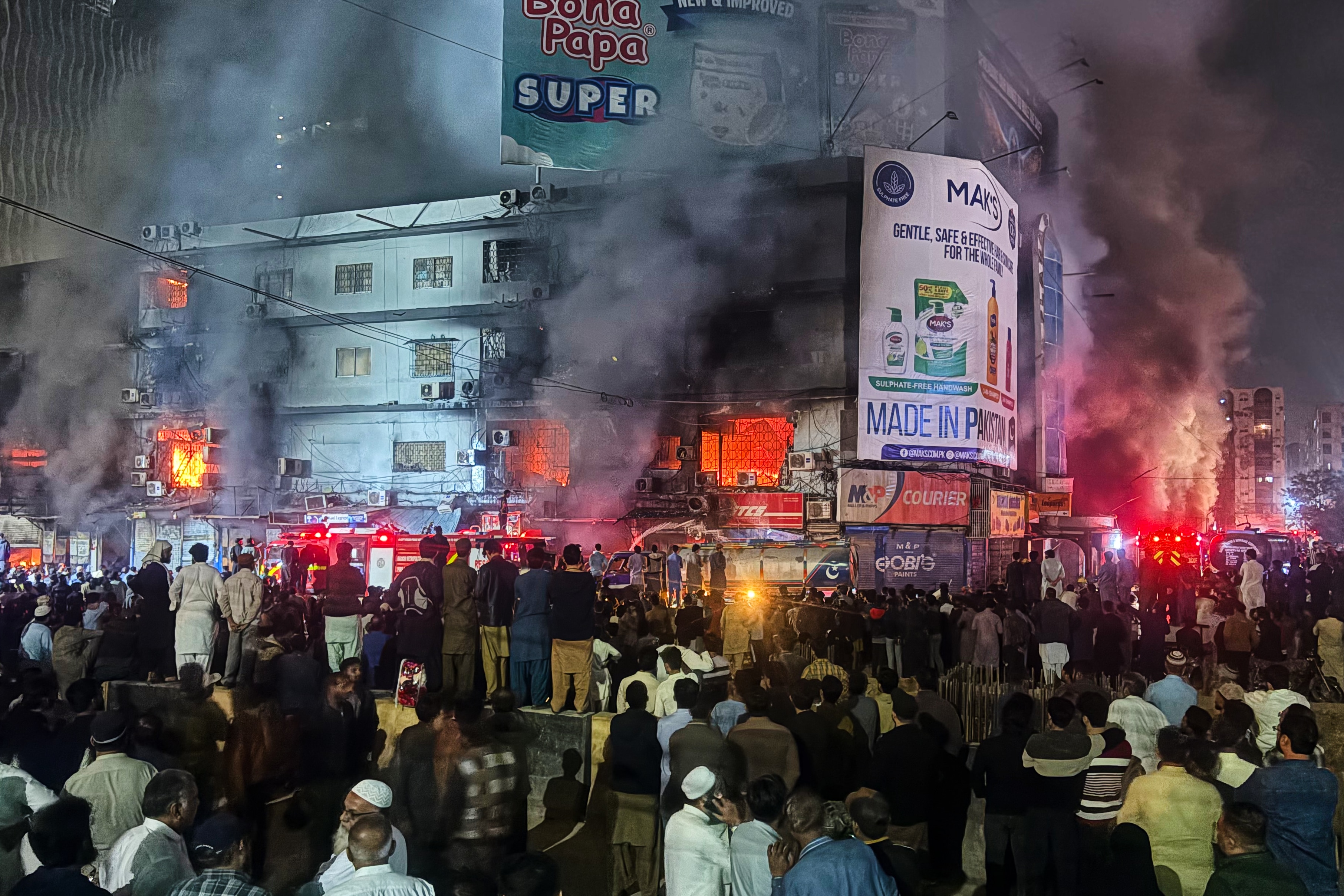 Deadly Pakistan shopping plaza fire fuelled by clothes and homewares