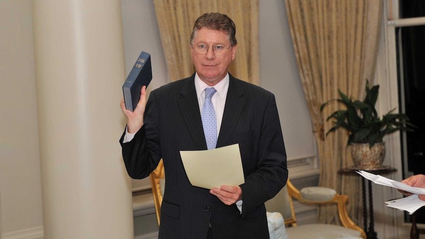 Denis Napthine is sworn in as Premier of Victoria