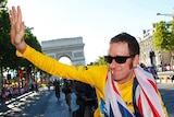 Bradley Wiggins celebrates his Tour de France win