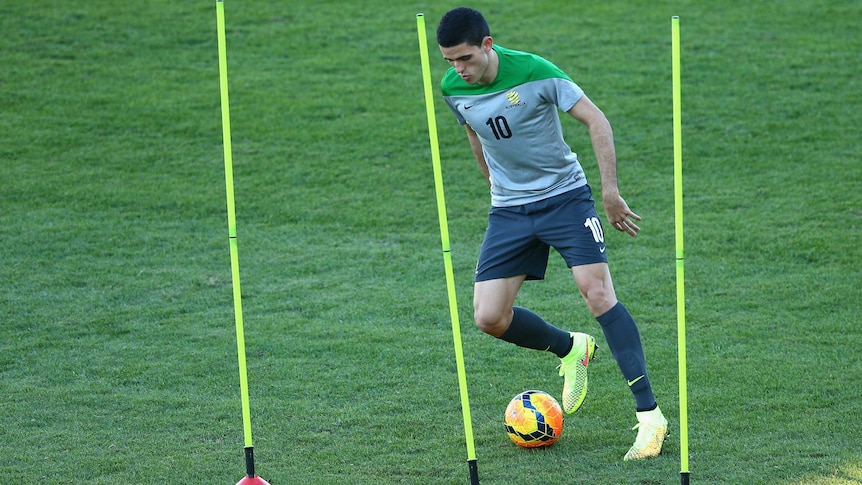 Tom Rogic in Socceroos training