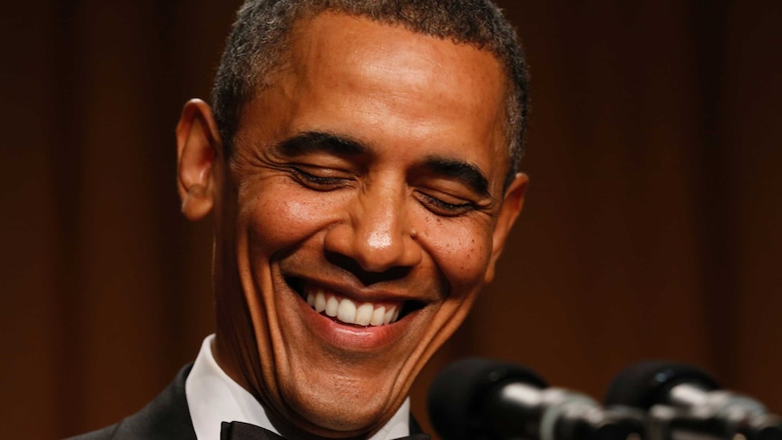 Barack Obama speaks at the White House Correspondents Association Dinner