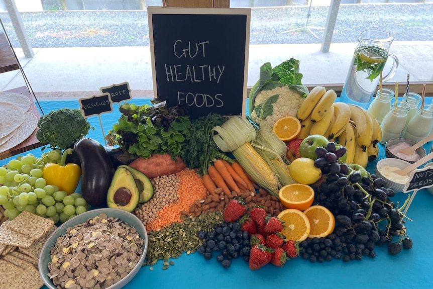 An assortment of food on a table.