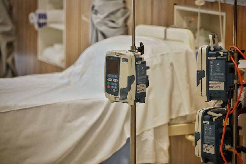 Empty bed at Royal Brisbane and Women's Hospital