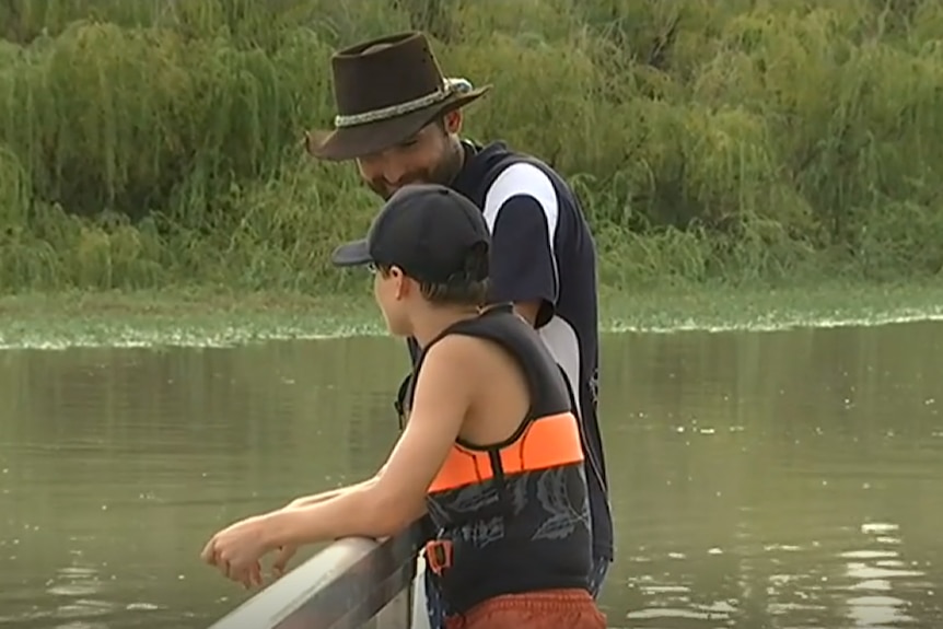 Casey Cooper talking to son, Cash.