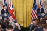 US president Barack Obama and Britain's prime minister David Cameron