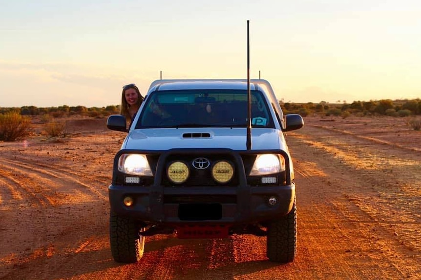 Lauren Walker in the outback