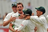 Chief destroyer... Dale Steyn took another five wickets to take his match haul to 10.