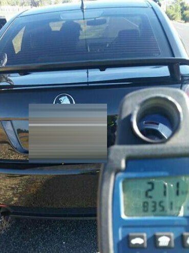Perth driver clocked at 211 kilometres with kids in the car 3 January 2014