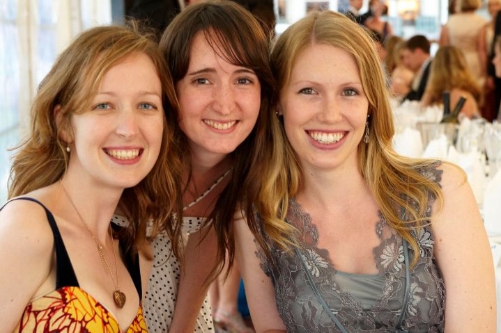 Dr Natasha Moore (centre) sets aside time to pray with her best friends every week.