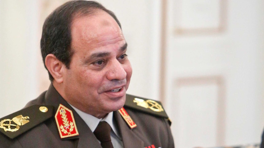 Abdel Fattah al-Sisi has stood down as military chief as he prepares to contest the presidential election.