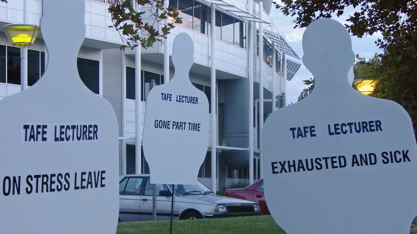 TAFE teachers protest