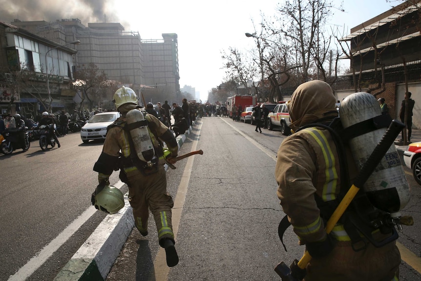 Firefighters responded to the scene in the centre of the city.