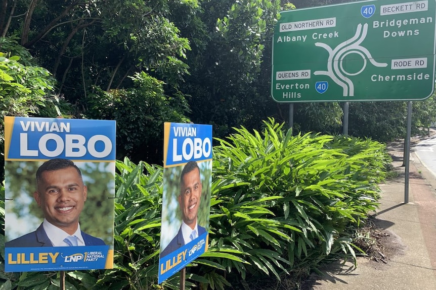 Sign for LNP Lilley candidate Vivian Lobo
