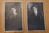 Three black and white portrait photos.