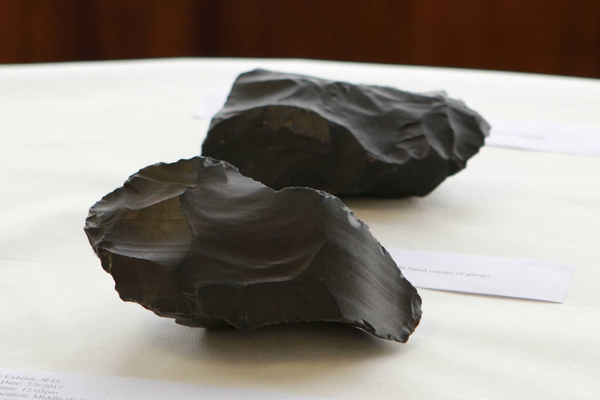 Alleged Aboriginal stone artefacts seized in raid