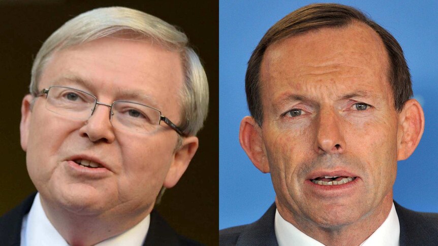 Prime Minister Kevin Rudd and Opposition Leader Tony Abbott