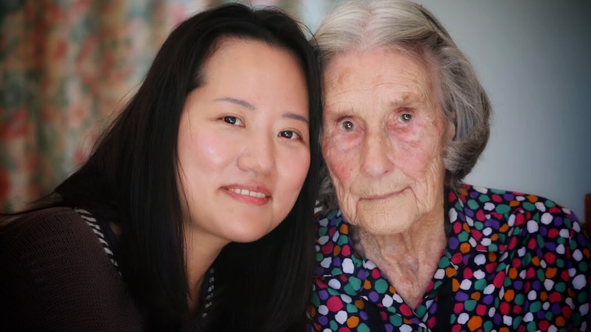 Korean former student Euijin Lee visiting her friend, Tasmanian Heather Rigby, July 2019