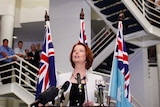Julia Gillard speaks at the Defence Signals Directorate.
