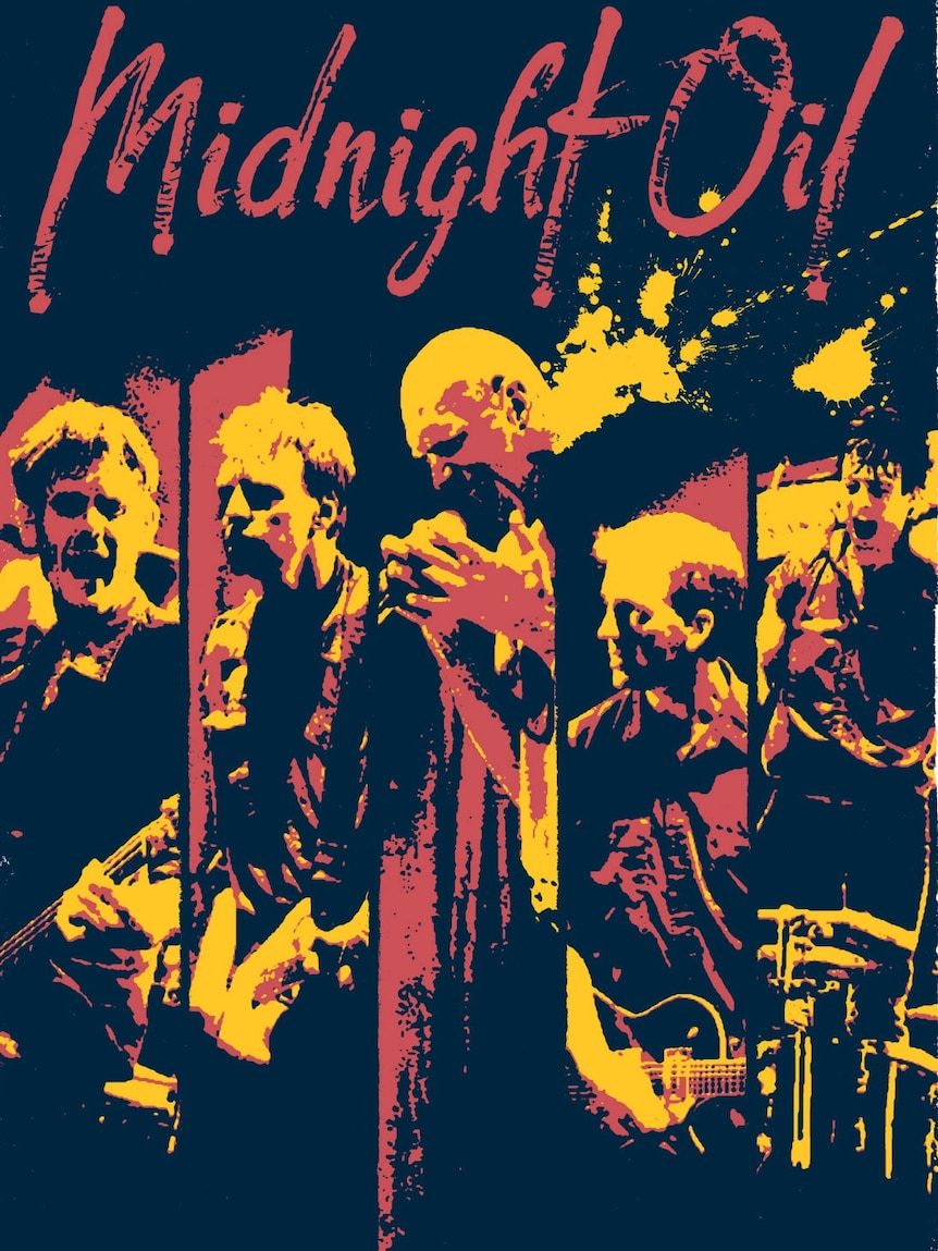 Midnight Oil concert poster