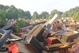 Coffins confiscated in Jiangxi province