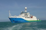 CSIRO research ship Investigator undergoes sea trials off Singapore.