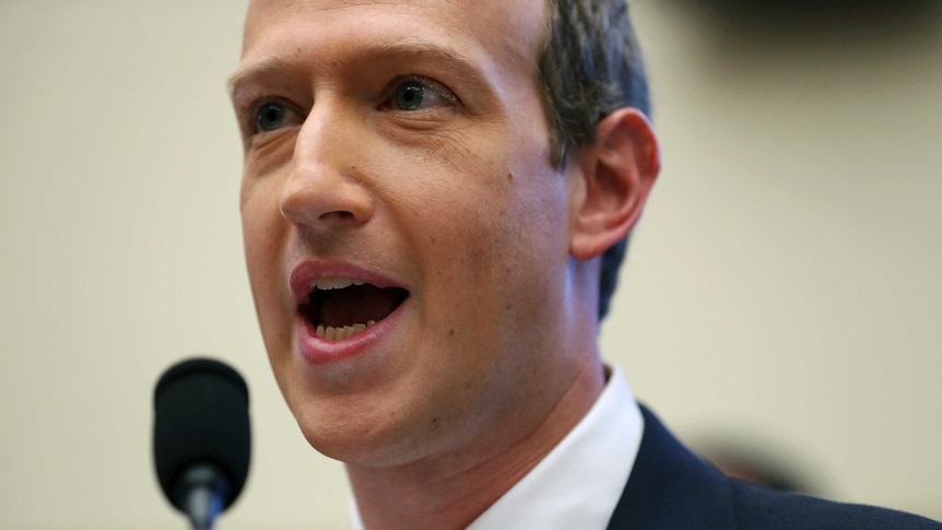 Mark Zuckerberg testifies before a House Financial Services Committee