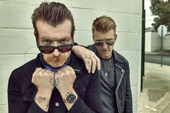 Members of the Eagles of Death Metal band.