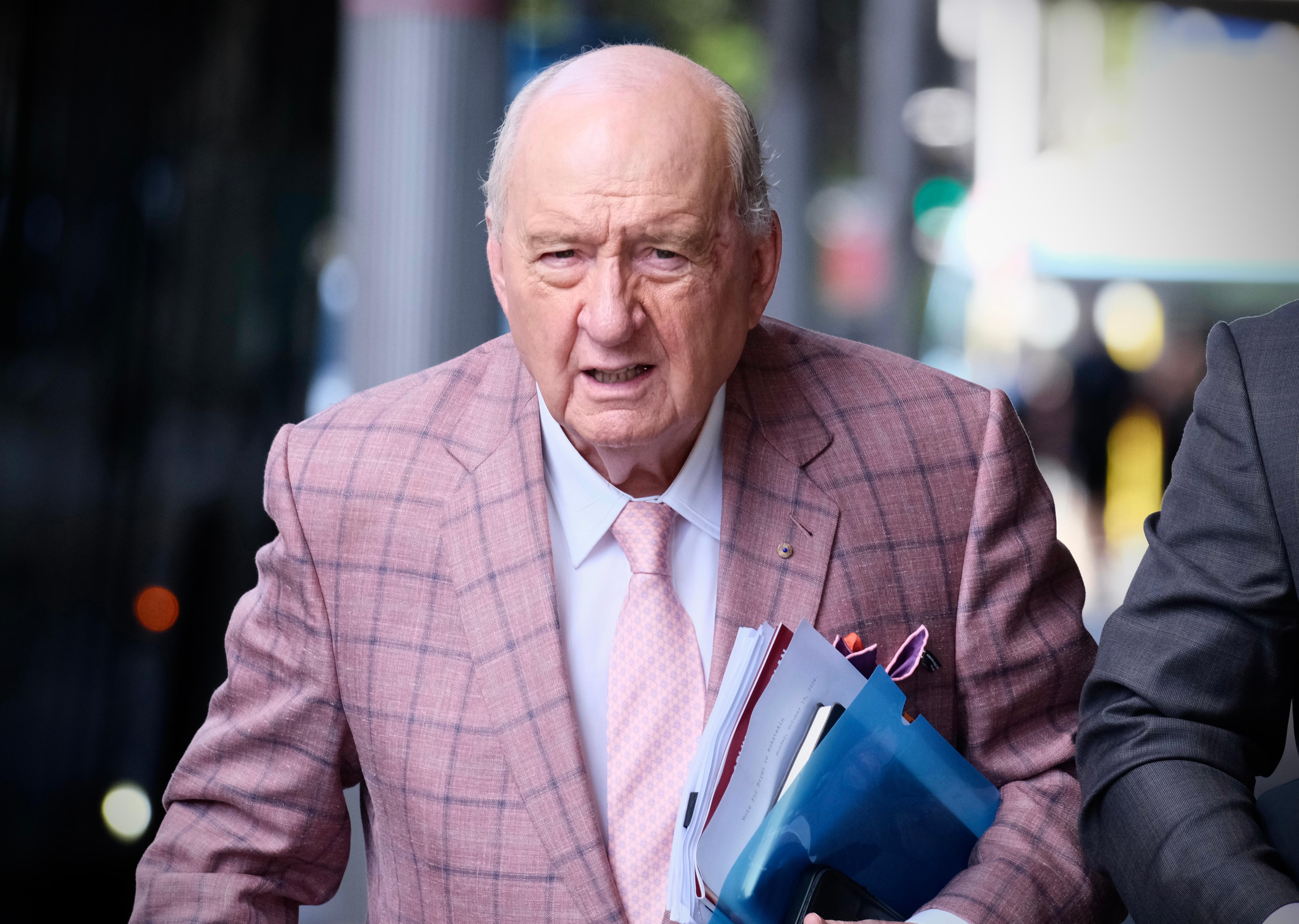 Mother breaks down reading son's note at Alan Jones trial