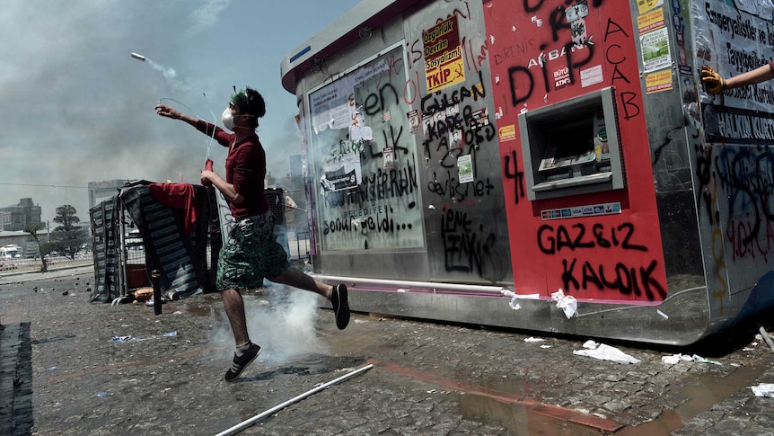 Protester in Istanbul