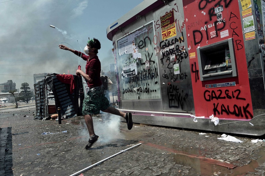 Protester in Istanbul