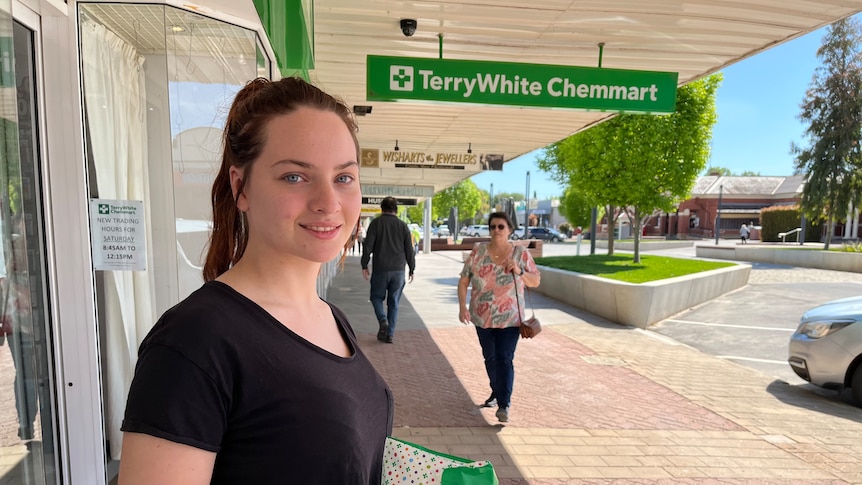 woman at pharmacy