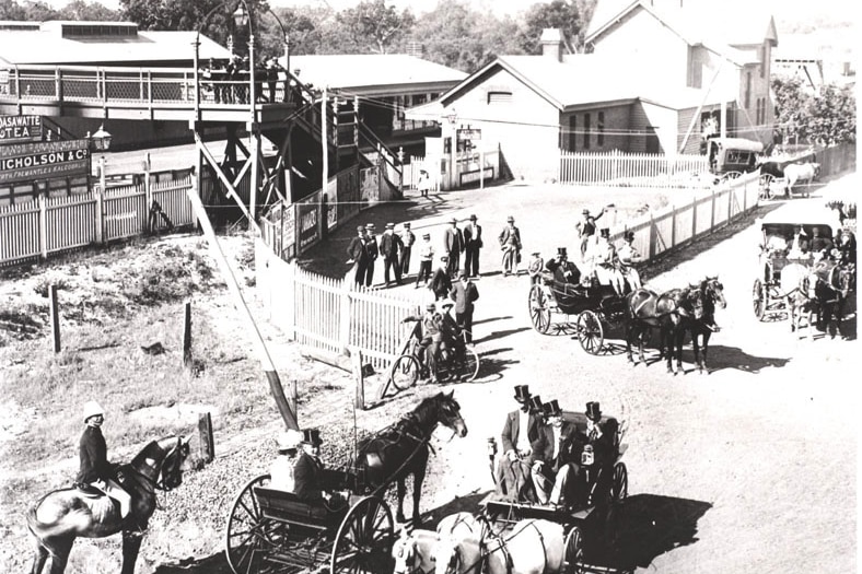 Claremont train station, 1902