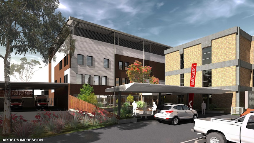 An artists impression of the redeveloped Armidale Hospital.