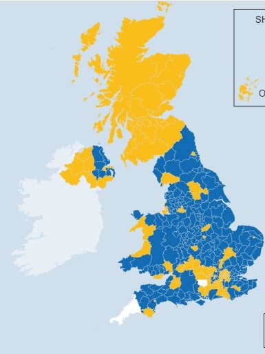 Scotland results map