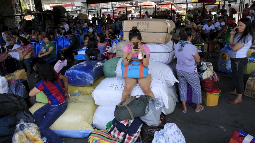 Passengers stranded in Philippines due to Typhoon Noul