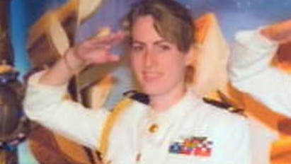 Former Scientologist Valeska Paris in uniform during her time in the Church.