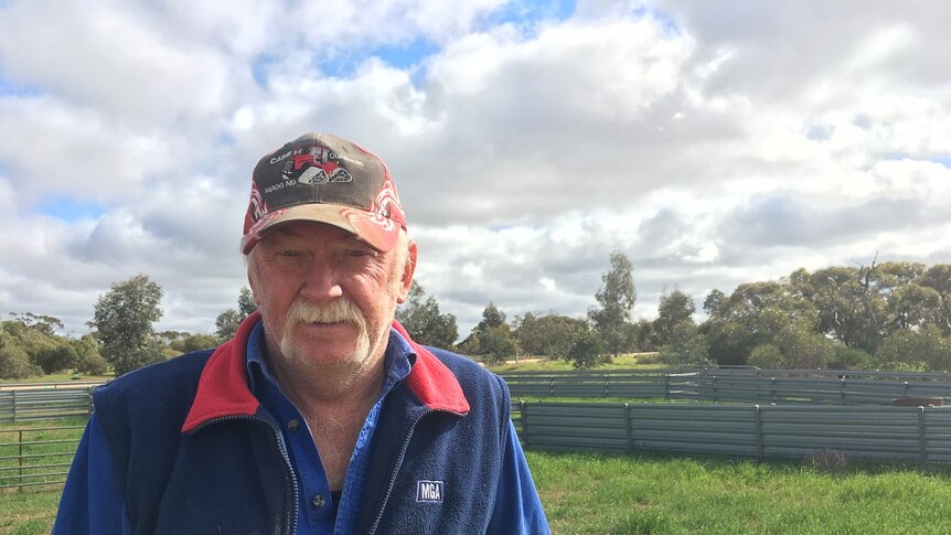 SA farmer Kevin Heidrich on his property in South Australia's Mallee.